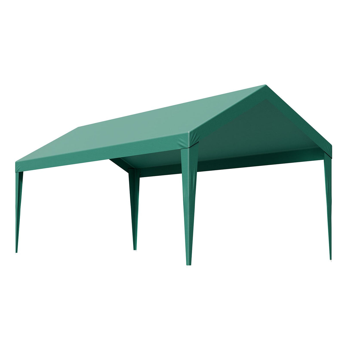 6x3m Dark Green Carport Replacement Canopy Cover UV Waterproof Garage Tarp