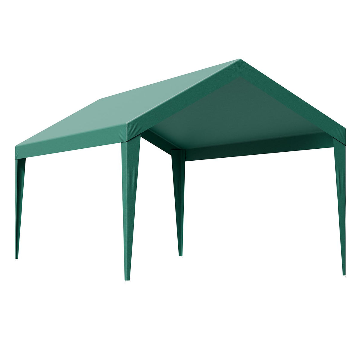6x3m Dark Green Carport Replacement Canopy Cover UV Waterproof Garage Tarp