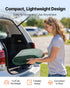 Carport Replacement Canopy, 6 x 3 m Potable Garage Tent Top Tarp, UV-Resistant & Waterproof Car Shelter Tarp, Heavy Duty Car Port Cover with Ball Buggees, Dark Green, Frame Not Included