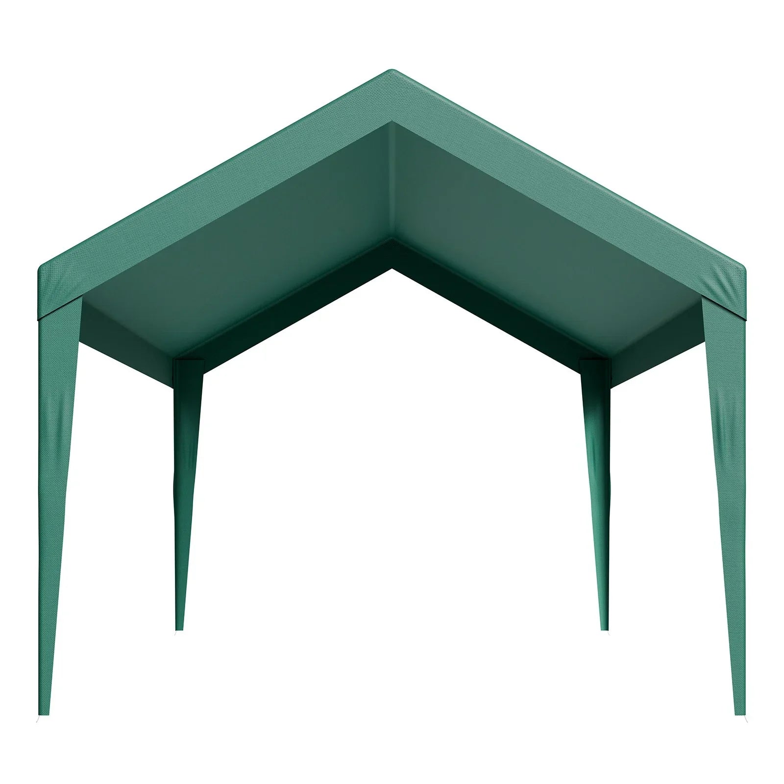 Carport Replacement Canopy, 6 x 3 m Potable Garage Tent Top Tarp, UV-Resistant & Waterproof Car Shelter Tarp, Heavy Duty Car Port Cover with Ball Buggees, Dark Green, Frame Not Included