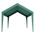 Carport Replacement Canopy, 6 x 3 m Potable Garage Tent Top Tarp, UV-Resistant & Waterproof Car Shelter Tarp, Heavy Duty Car Port Cover with Ball Buggees, Dark Green, Frame Not Included