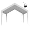 6x3.6m White Carport Replacement Canopy Cover UV Waterproof Garage Tarp