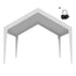 6x3.6m White Carport Replacement Canopy Cover UV Waterproof Garage Tarp