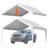 6x3.6m White Carport Replacement Canopy Cover UV Waterproof Garage Tarp