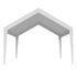 Carport Replacement Canopy, 6 x 3.6 m Potable Garage Tent Top Tarp, UV-Resistant & Waterproof Car Shelter Tarp, Heavy Duty Car Port Cover with Ball Buggees, White, Frame Not Included