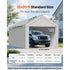 6x3.6m Carport Replacement Canopy Cover Waterproof UV Resistant Garage Tarp