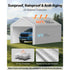 6x3.6m Carport Replacement Canopy Cover Waterproof UV Resistant Garage Tarp