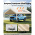 6x3.6m Carport Replacement Canopy Cover UV Waterproof Garage Tarp Beige