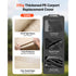 6x3.6m Carport Replacement Canopy Cover UV Waterproof Garage Tarp Beige
