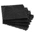 Interlocking Drainage Mat, 31 x 31 cm Modular Interlocking Cushion, 24 Pcs Splicing Drainage Mats, Non-Slip Black PP Drainage Floor Tile and Shower Mat, for Garage, Garden, Kitchen & Outdoor