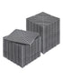 40PCS Interlocking Drainage Mat 31x31cm Non-Slip PP Floor Tiles Gray