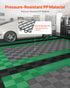 40PCS Interlocking Drainage Mat 31x31cm Non-Slip PP Floor Tiles Gray