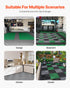 40PCS Interlocking Drainage Mat 31x31cm Non-Slip PP Floor Tiles Gray