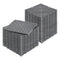 Interlocking Drainage Mat, 31 x 31 cm Modular Interlocking Cushion, 40 Pcs Splicing Drainage Mats, Non-Slip Gray PP Drainage Floor Tile and Shower Mat, for Garage, Garden, Kitchen & Outdoor