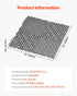 Interlocking Drainage Mat, 31 x 31 cm Modular Interlocking Cushion, 40 Pcs Splicing Drainage Mats, Non-Slip Gray PP Drainage Floor Tile and Shower Mat, for Garage, Garden, Kitchen & Outdoor