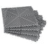 Interlocking Drainage Mat, 31 x 31 cm Modular Interlocking Cushion, 40 Pcs Splicing Drainage Mats, Non-Slip Gray PP Drainage Floor Tile and Shower Mat, for Garage, Garden, Kitchen & Outdoor
