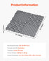 Interlocking Drainage Mat, 31 x 31 cm Modular Interlocking Cushion, 12 Pcs Splicing Drainage Mats, Non-Slip Gray PP Drainage Floor Tile and Shower Mat, for Garage, Garden, Kitchen & Outdoor