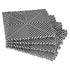 Interlocking Drainage Mat, 31 x 31 cm Modular Interlocking Cushion, 12 Pcs Splicing Drainage Mats, Non-Slip Gray PP Drainage Floor Tile and Shower Mat, for Garage, Garden, Kitchen & Outdoor