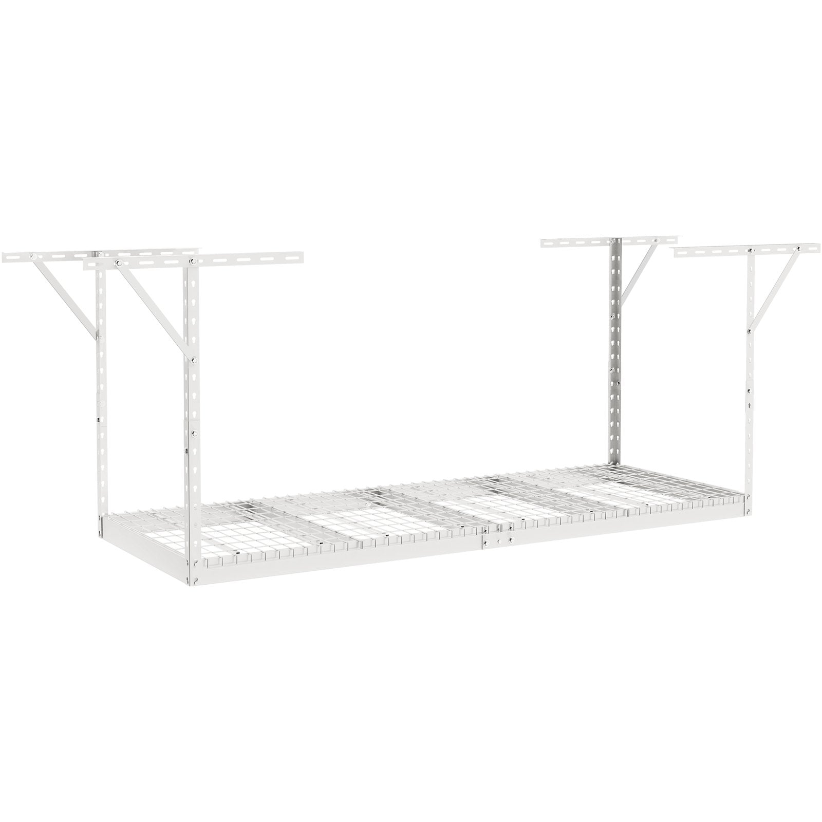 Overhead Garage Storage Rack, 91.44x243.84cm Garage Ceiling Storage Racks, Heavy Duty Adjustable Cold Rolled Steel Racks for Garage Storage, Organization, 272.16kg Load Capacity, 22''-40