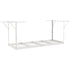 Overhead Garage Storage Rack, 91.44x243.84cm Garage Ceiling Storage Racks, Heavy Duty Adjustable Cold Rolled Steel Racks for Garage Storage, Organization, 272.16kg Load Capacity, 22''-40", White