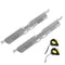 Wheel Alignment Tool, 2-Pack Toe Alignment Toe Plates, Stainless Steel Wheel Alignment Tool Plate, Toe Angle Accurate Measurement, Includes 2 Measuring Tapes & Conversion Chart
