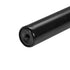 Black Double Curtain Rod 36-72" Adjustable Window Rod with Finials