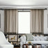 Double Rod Curtain Rods, 36-72 inches(3-6ft) Adjustable Length, Black Double Curtain Rods with Round Finials, 1" and 3/4" Diameter, Double Window Drapery Rod for Sheer and Blackout Curtains