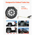 Wheel Chock Tie Down Kit 4540kg Break Strength Car Trailer Straps J-Hook