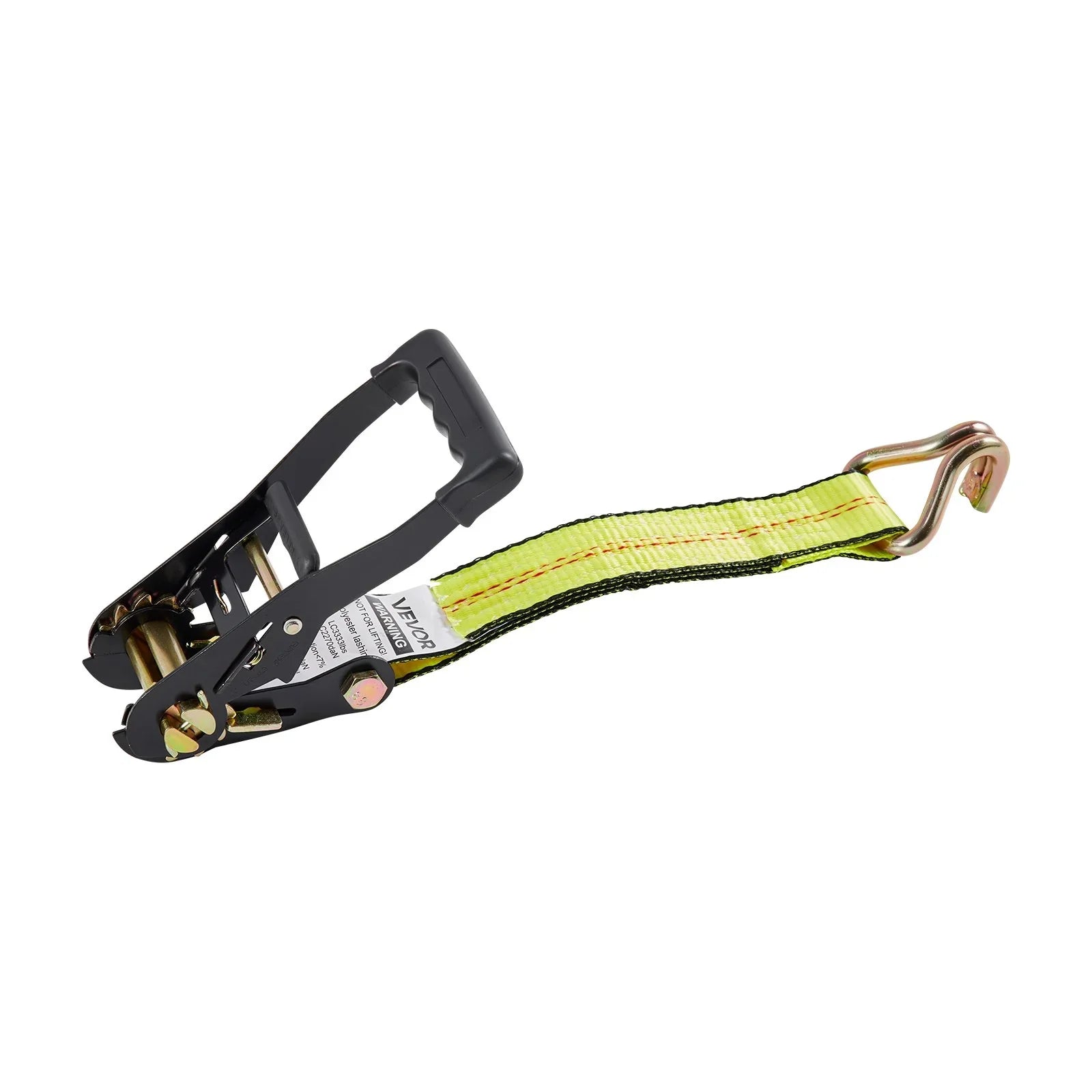 Wheel Chock Tie-Down Kit, Deck-Style Trailer Tie Down Strap, Car Tie Down Kit with J-Hook, Break Strength 4540 kg & Working Load 1512 kg Motorcycle Tie-Down System for SUVs, Trailers, Trucks