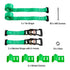 Wheel Chock Tie Down Kit 662kg Load Ratchet Straps for ATV UTV Trailer