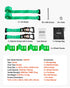 Wheel Chock Tie-Down Kit, Chock-Style Trailer Tie Down Strap, Car Tie Down Kit with Buckle, Break Strength 1986.73 kg & Working Load 662 kg Motorcycle Tie-Down System for ATVs, UTVs & Trailers