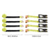 Wheel Chock Tie Down Kit 2" x 120" Motorcycle Ratchet Straps 4540kg