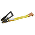 Wheel Chock Tie-Down Kit, Tire-Style Motorcycle Tie-Down System, Car Tie Down Kit with Flat Hook, Break Strength 4540 kg & Working Load 1512 kg Trailer Tie Down Strap for ATVs, SUVs, Trailers