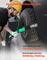 Wheel Chock Tie-Down Kit, Tire-Style Tow Dolly Strap, Car Tie Down Kit with Heavy-Duty Hook, Break Strength 4540 kg & Working Load 1512 kg Motorcycle Tie-Down System with O-Ring for ATV, SUV