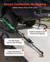 Wheel Chock Tie-Down Kit, Tire-Style Tow Dolly Strap, Car Tie Down Kit with Heavy-Duty Hook, Break Strength 4540 kg & Working Load 1512 kg Motorcycle Tie-Down System with O-Ring for ATV, SUV