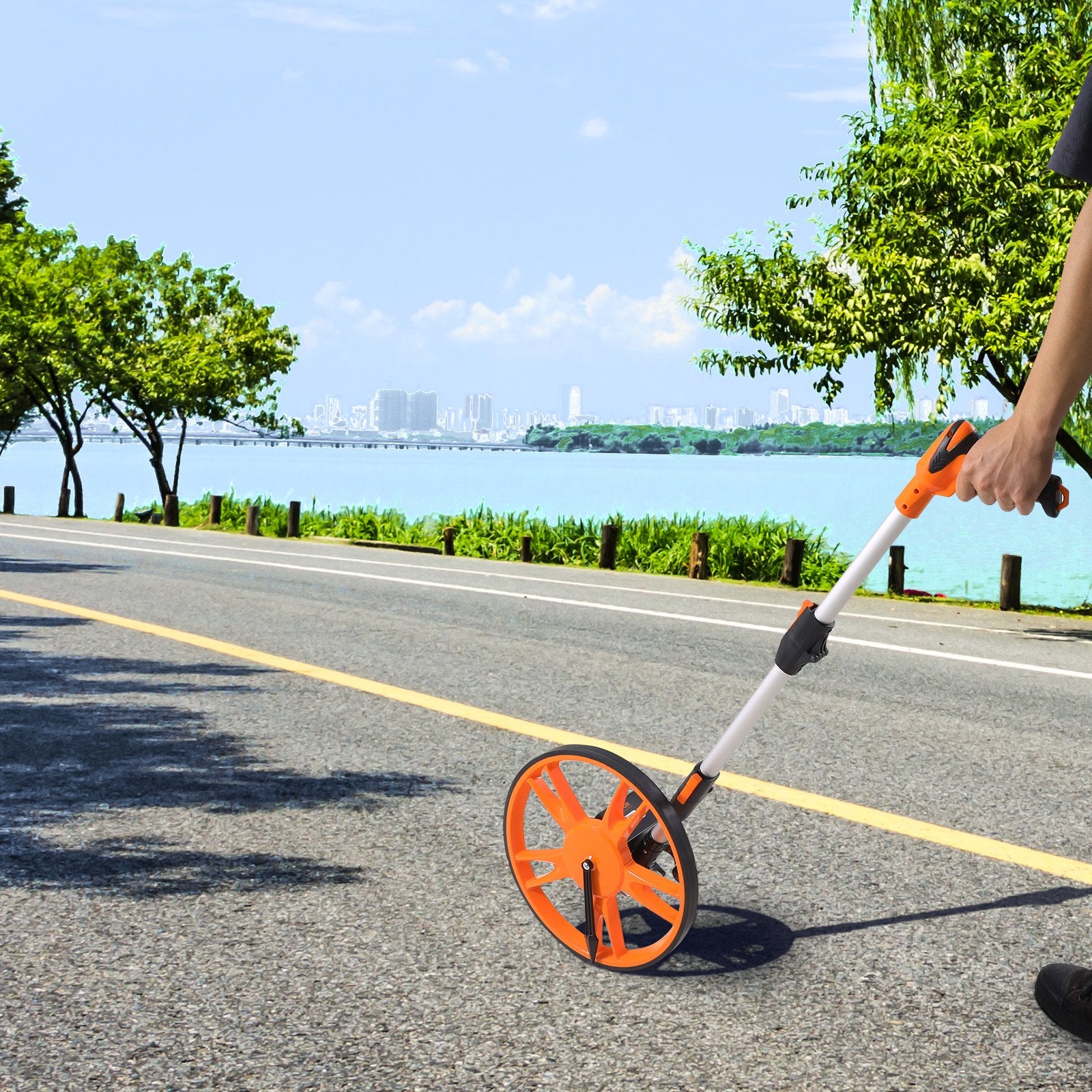 Measuring Wheel 12.5” Road Runner Distance Telescoping Handle w/ Back Bag