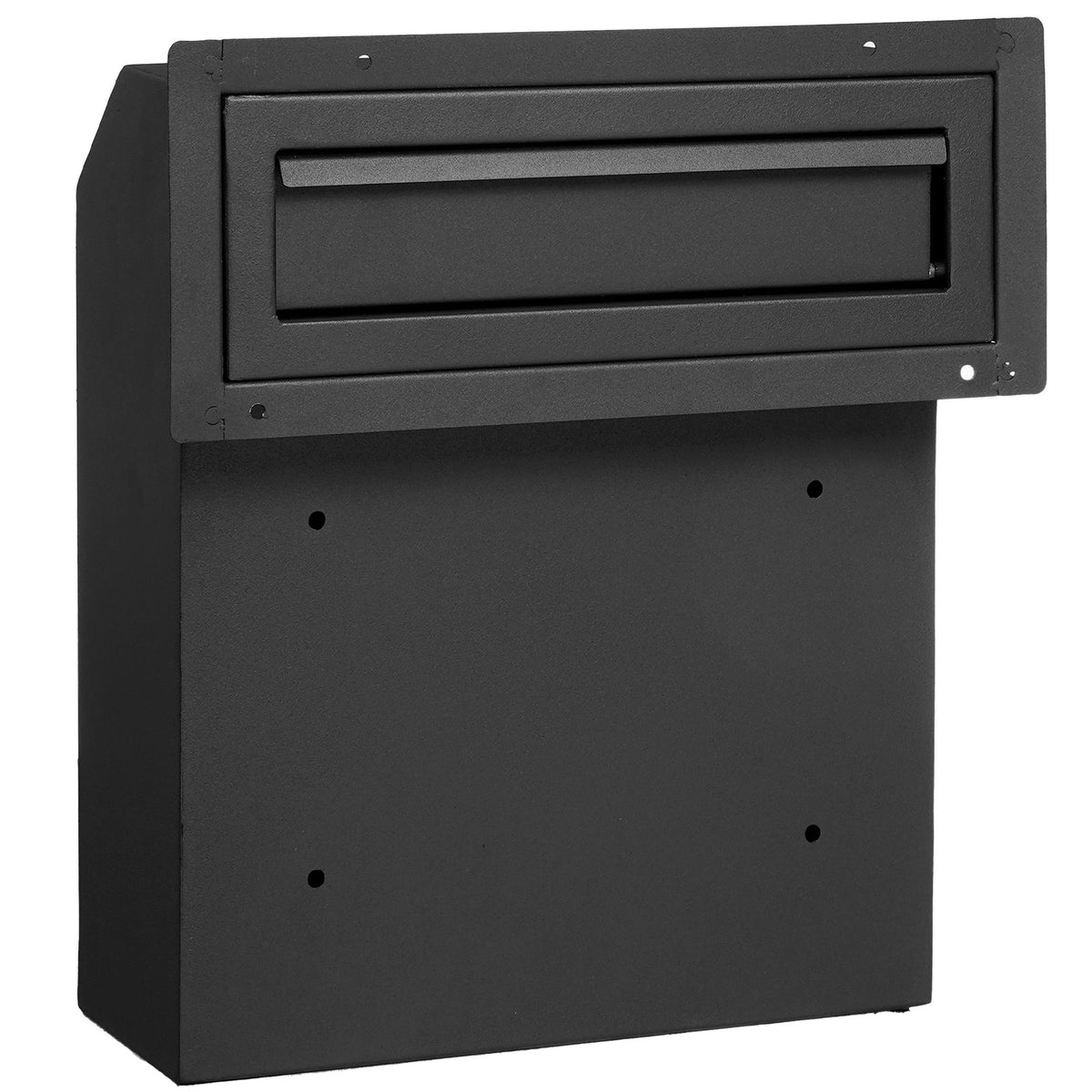 Through The Door Key Drop Box, Heavy Duty Steel Through the Door Mailbox with 12