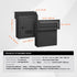 Through The Door Key Drop Box, Heavy Duty Steel Through the Door Mailbox with 12" Combination Lock, Mail Drop Box, Black