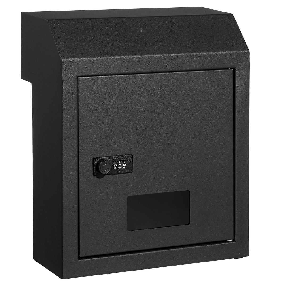 Through The Door Key Drop Box, Heavy Duty Steel Through the Door Mailbox with 12