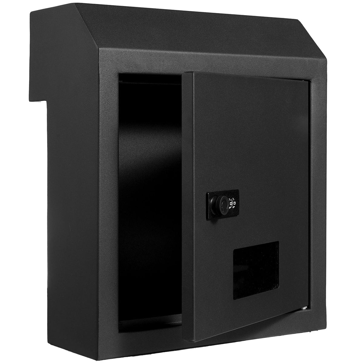 Through The Door Key Drop Box, Heavy Duty Steel Through the Door Mailbox with 12