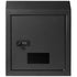 Through The Door Key Drop Box, Heavy Duty Steel Through the Door Mailbox with 12" Combination Lock, Mail Drop Box, Black
