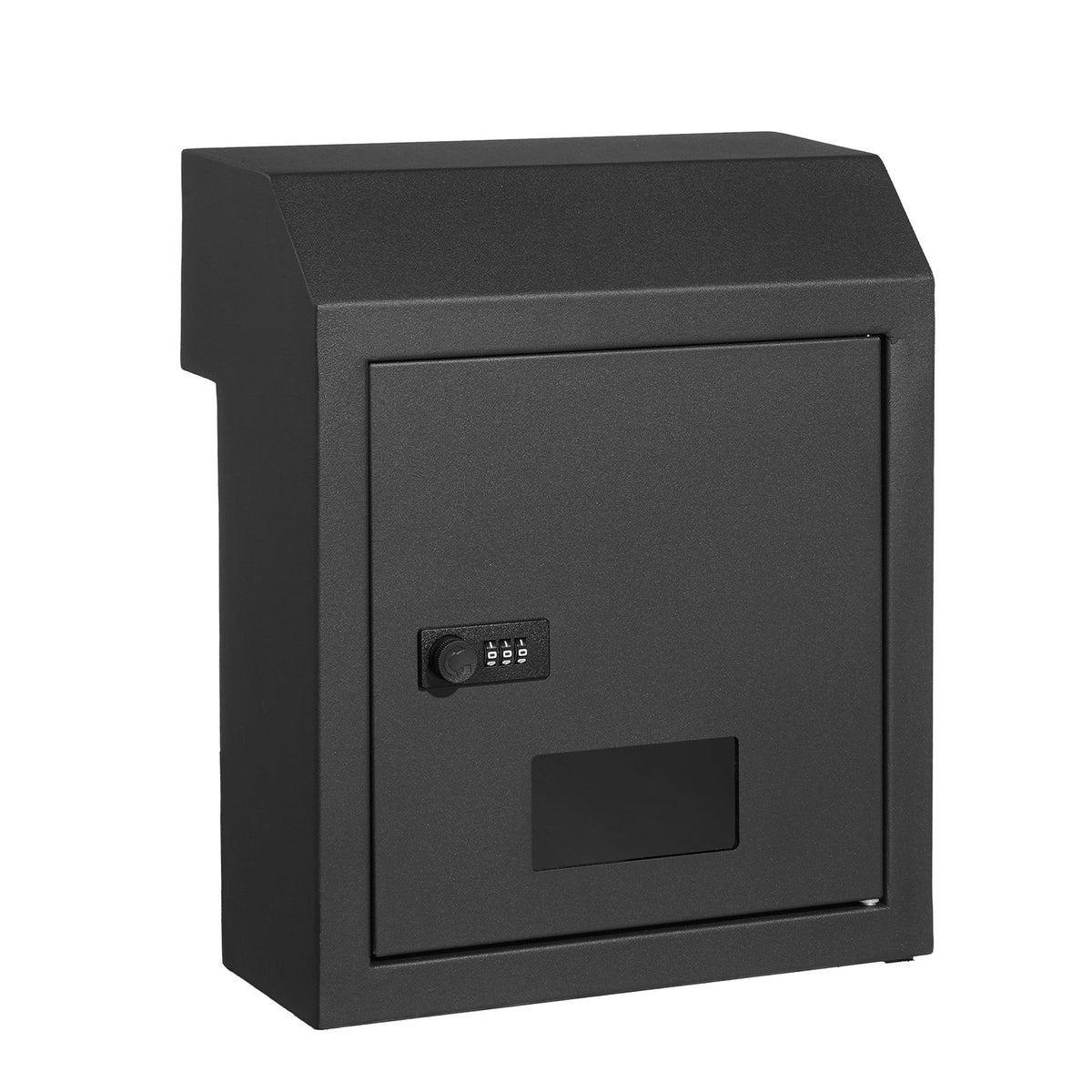 Through The Door Key Drop Box, Heavy Duty Steel Through the Door Mailbox with 12