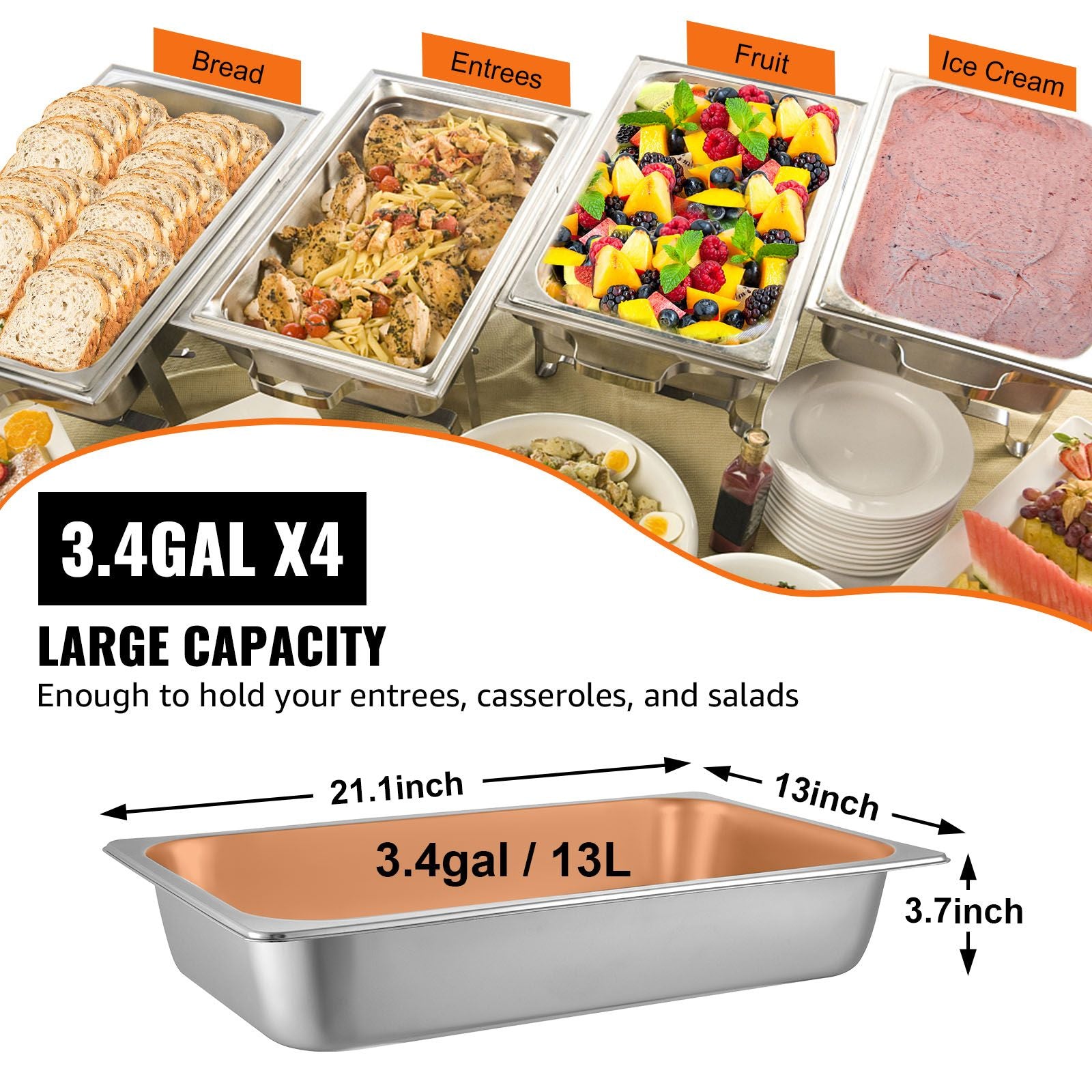 4 Pack Hotel Pan 3.7