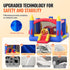 VEVOR Inflatable Bounce House, Outdoor High Quality Playhouse Trampoline, Jumping Bouncer with Blower, Slide, and Storage Bag, Family Backyard Bouncy Castle, for Kid Ages 3_8 Years, 4.0x2.4x2.4m