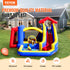 VEVOR Inflatable Bounce House, Outdoor High Quality Playhouse Trampoline, Jumping Bouncer with Blower, Slide, and Storage Bag, Family Backyard Bouncy Castle, for Kid Ages 3_8 Years, 3.3x3x2.3m