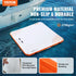 Inflatable Floating Dock, 10 x 10FT Inflatable Dock Platform, Non-Slip Water Floating Dock Mat with Portable Carrying Bag & Detachable Ladder, Floating Platform Island Raft for Pool Beach Ocean