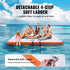 Inflatable Floating Dock, 10 x 10FT Inflatable Dock Platform, Non-Slip Water Floating Dock Mat with Portable Carrying Bag & Detachable Ladder, Floating Platform Island Raft for Pool Beach Ocean