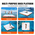 7x7FT Inflatable Floating Dock Platform Non-Slip Water Mat with Ladder