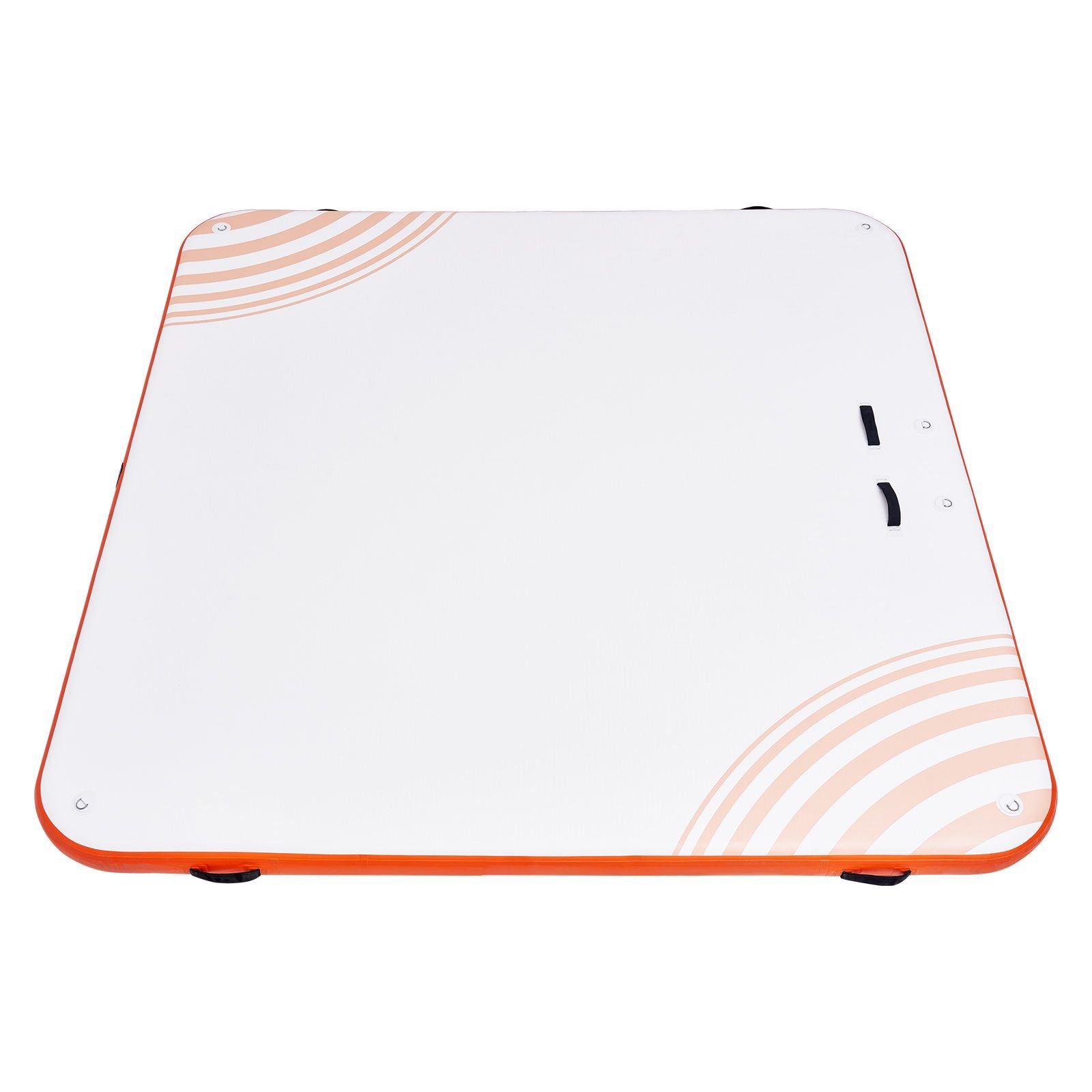 7x7FT Inflatable Floating Dock Platform Non-Slip Water Mat with Ladder