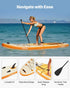Inflatable Stand Up Paddle Board, 3.53m x 89cm x 15cm Wide Ultra-Light SUP Paddleboard, All Accessories Included, Pump, Paddle, Fin, Backpack, Ankle Leash, Strap, Non-slip Deck for Youth, Adults